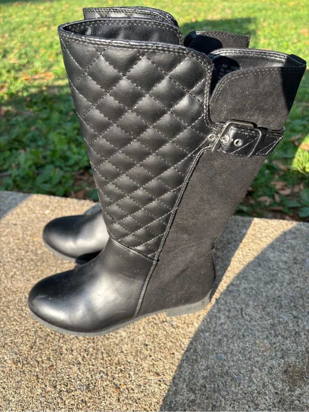 Black Boots by Olive & Edie Full Zip Teagan Girls 4M -See details